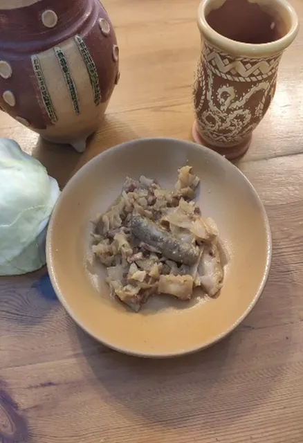 Brouet de chou et saucisses
