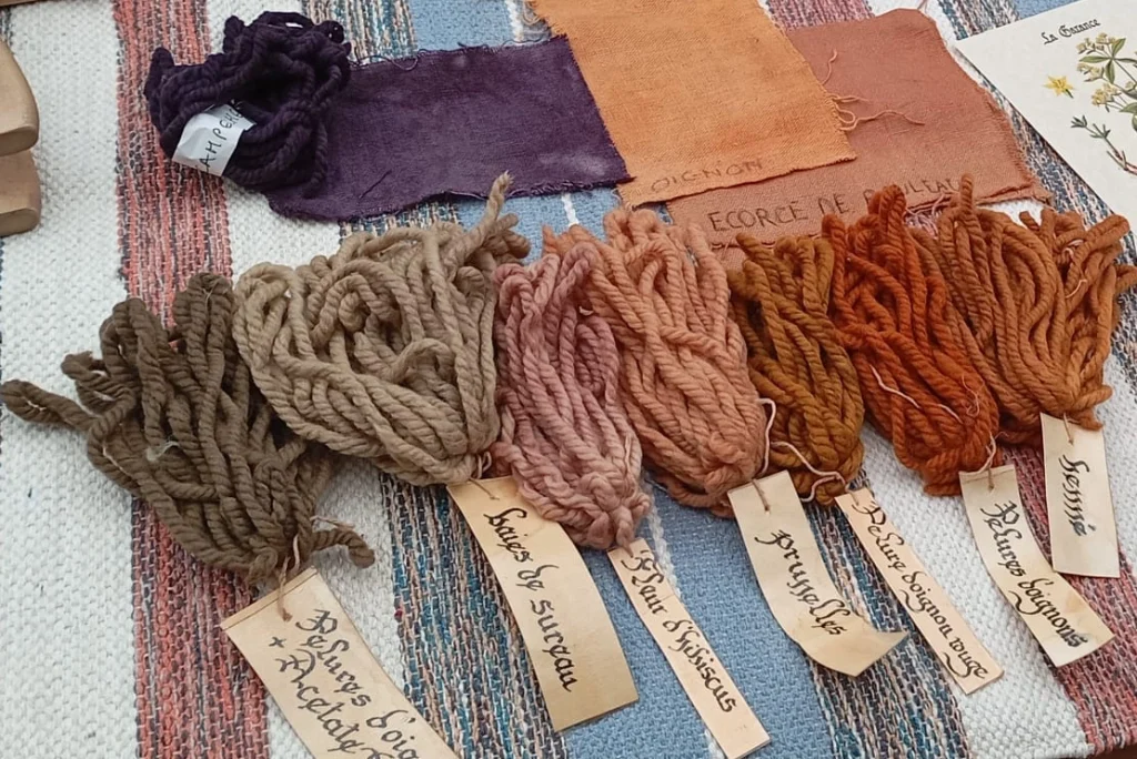 Écheveaux de laine du Moyen Âge